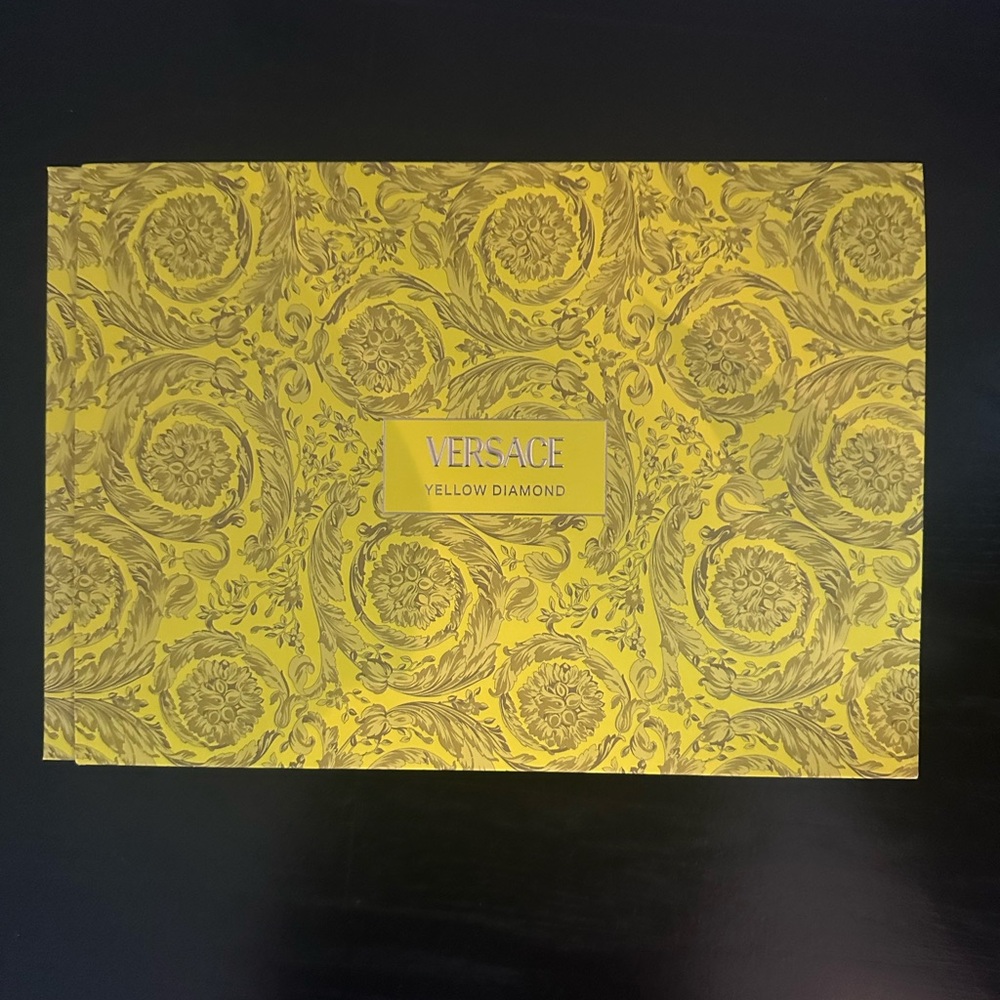 Versace Yellow and Gold Patterned Box